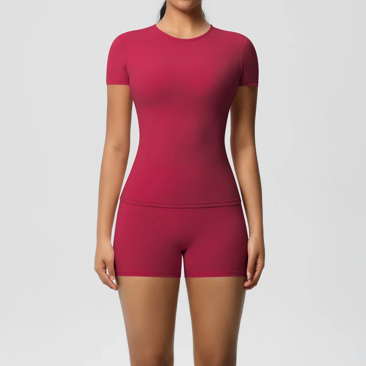 Conjunto de Leggings y Top de Gimnasio de Secado Rápido de 2 Piezas