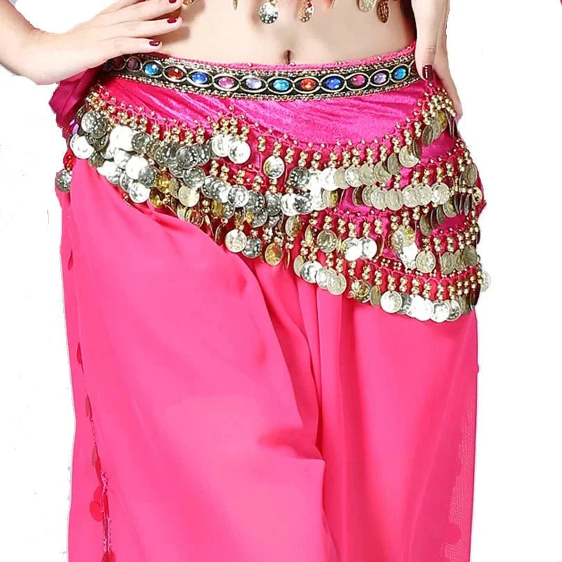 Vila&Yomi Premium Belly Dance Belt with Crystal Accents