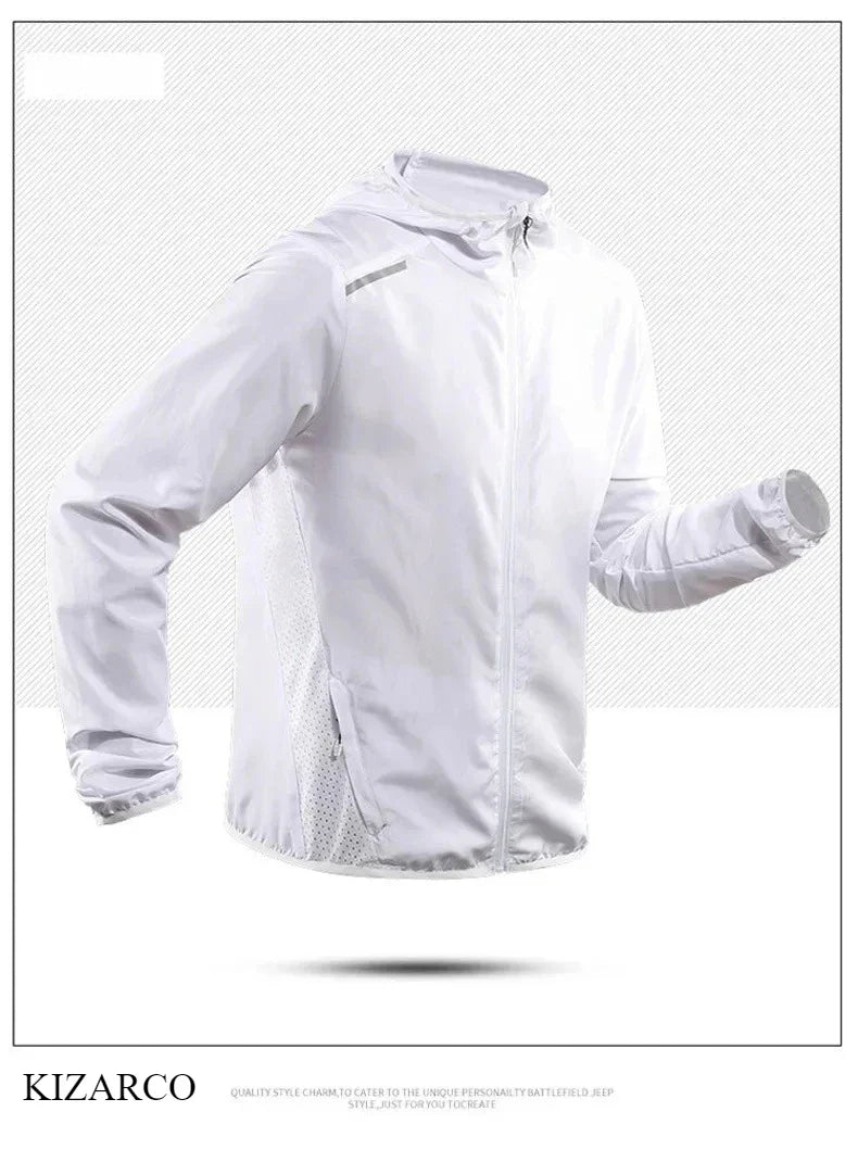 Veste de course à capuche premium