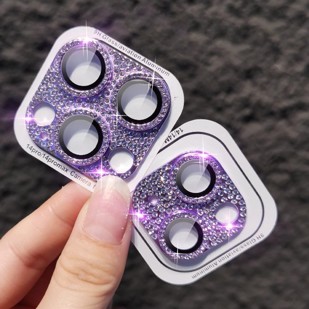 Premium Shiny Camera Lens Protector for iPhone 11 to 14 Pro