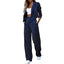Costume de blazer et pantalon large 2 pièces pour femmes