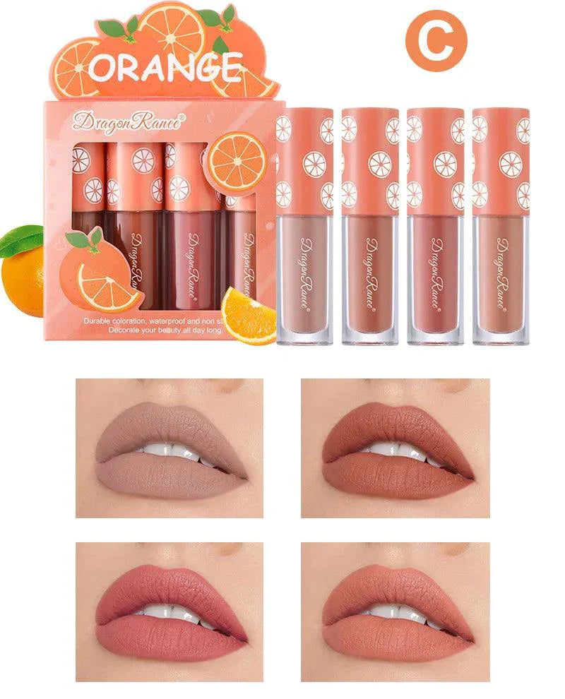 Mini Velvet Matte Lip Gloss Set - 4 Piece Collection