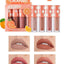 Conjunto de Mini Brillos Labiales Mate de Terciopelo - Colección de 4 Piezas