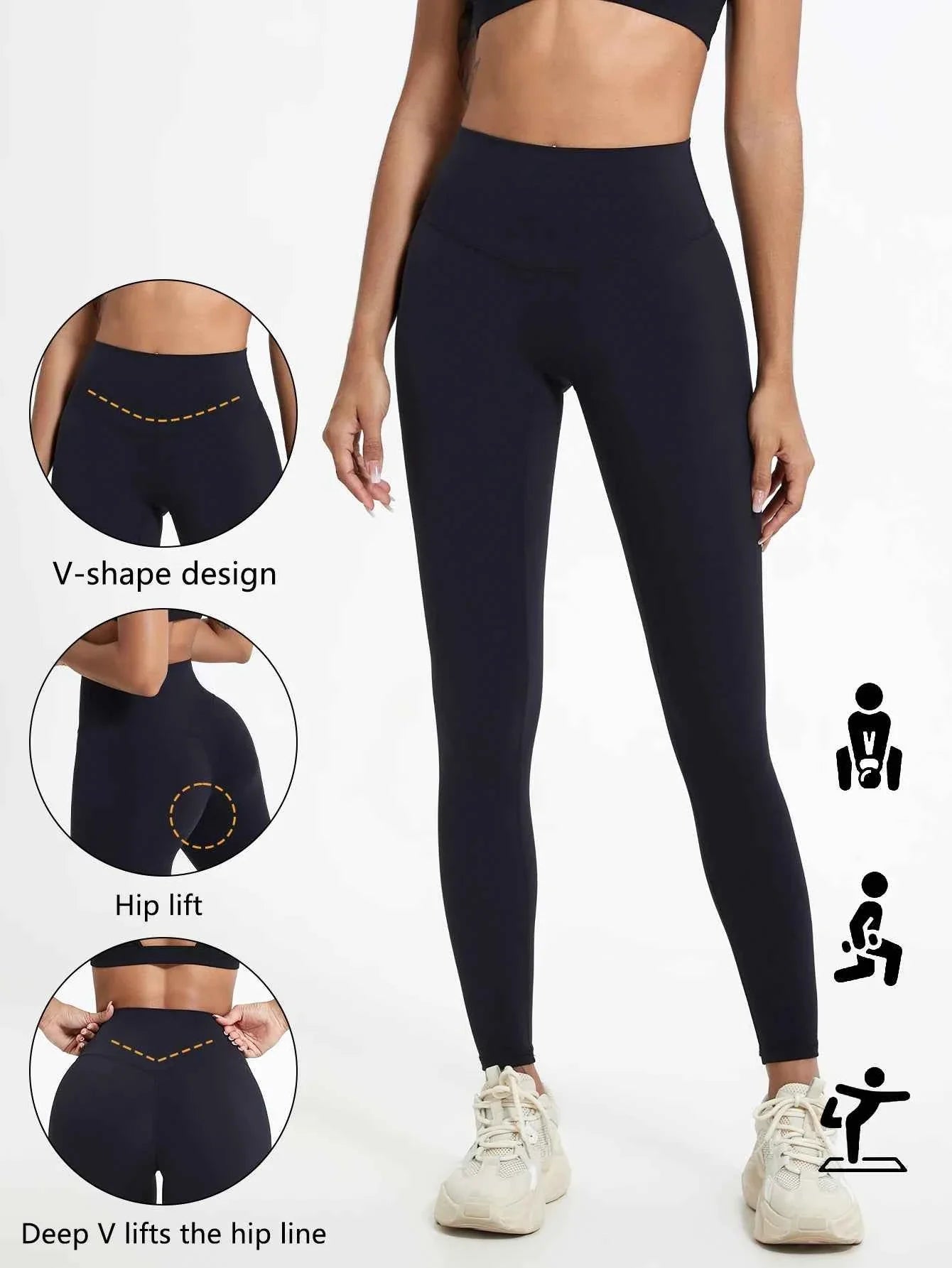 Leggings de Yoga de Cintura Alta Quick-Dry Hearuisavy