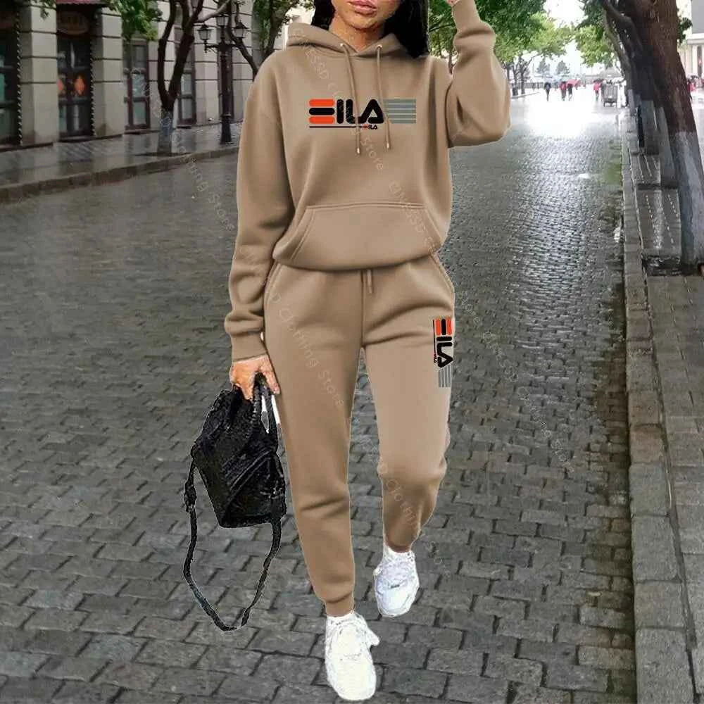 Ensemble de sweat à capuche et pantalon de luxe pour femmes