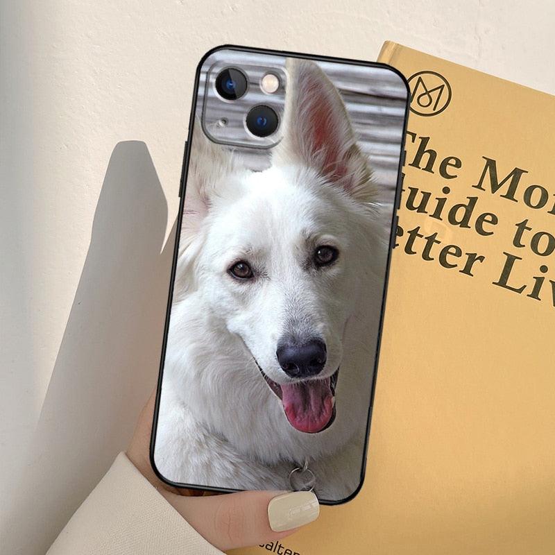 Cartoon German Shepherd Phone Case for iPhone Models