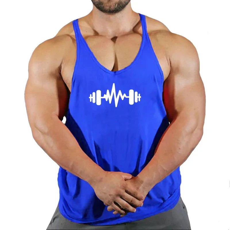 Camiseta sin mangas premium para hombres, ideal para entusiastas del fitness