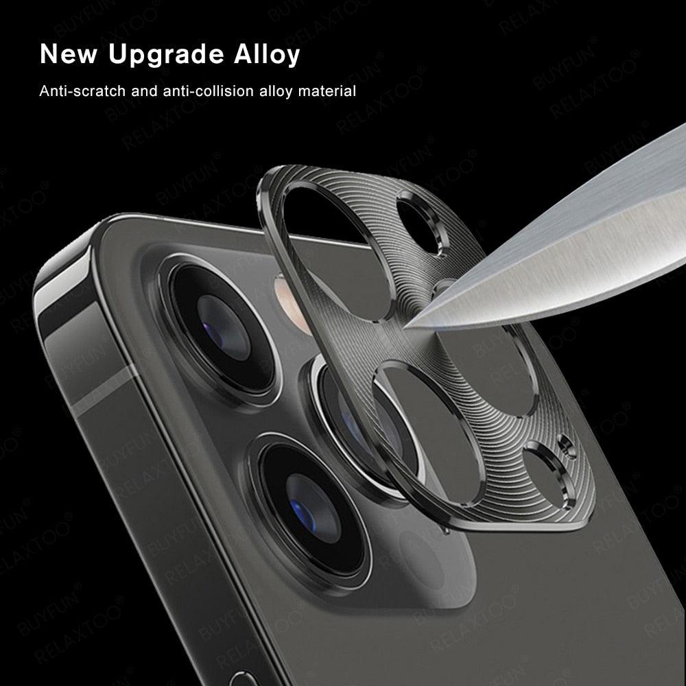 Premium Aluminum Alloy Camera Lens Protector for iPhone 11/12/13/14 Series - Korvel