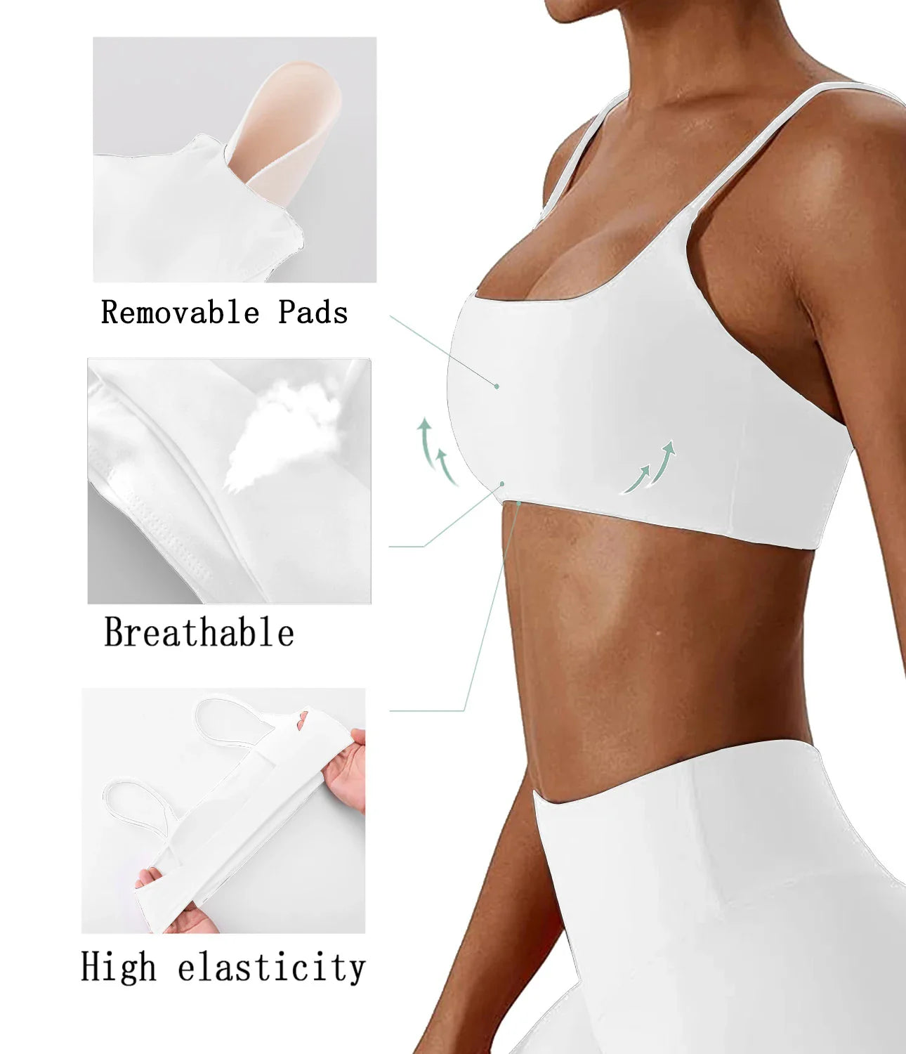 UltraFlex Crossback Sports Bra: Soft & Breathable Comfort