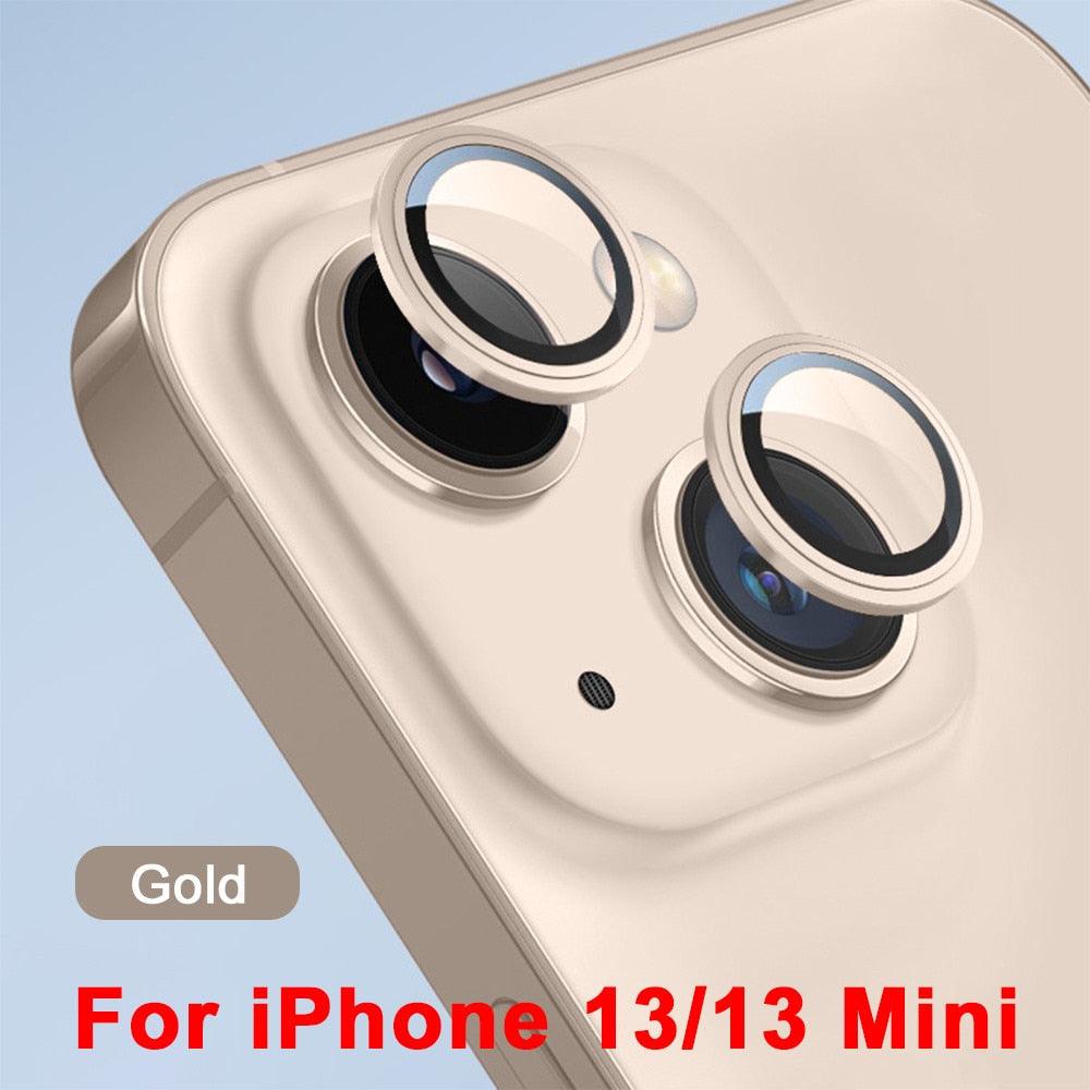 Protecteur d'objectif en verre 3D pour iPhone 13