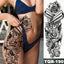 Vibrant Full Temporary Tattoo Watercolor Sheets