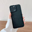 Funda de Cartera de Silicona Cuadrada de Cuero de Lujo para iPhone