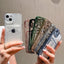 Coque de portefeuille transparente pour iPhone