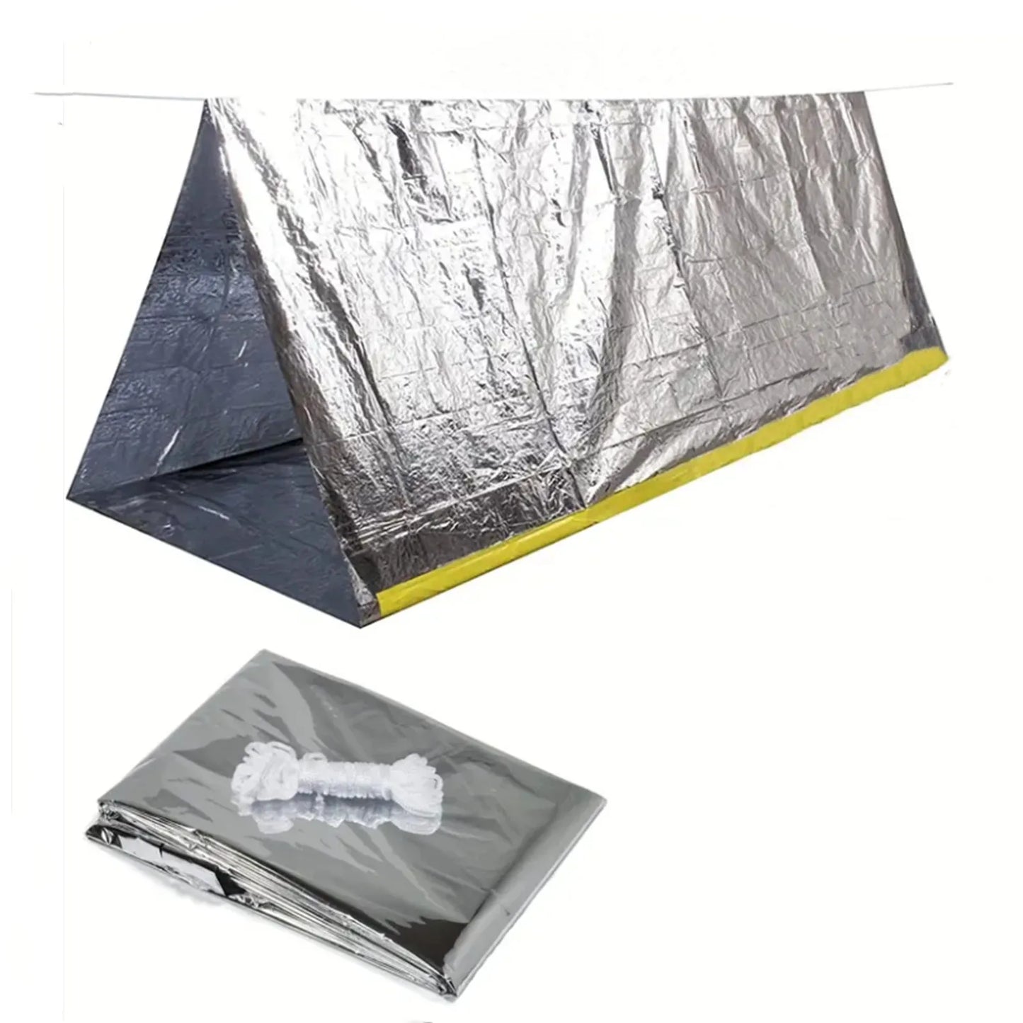 Tente de survie d'urgence et sac de couchage