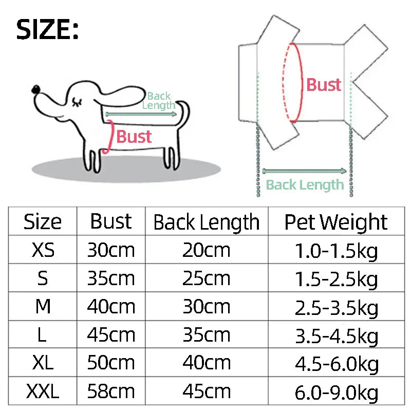 Sudadera Acogedora para Mascotas para Perros Medianos a Pequeños - XS a 2XL