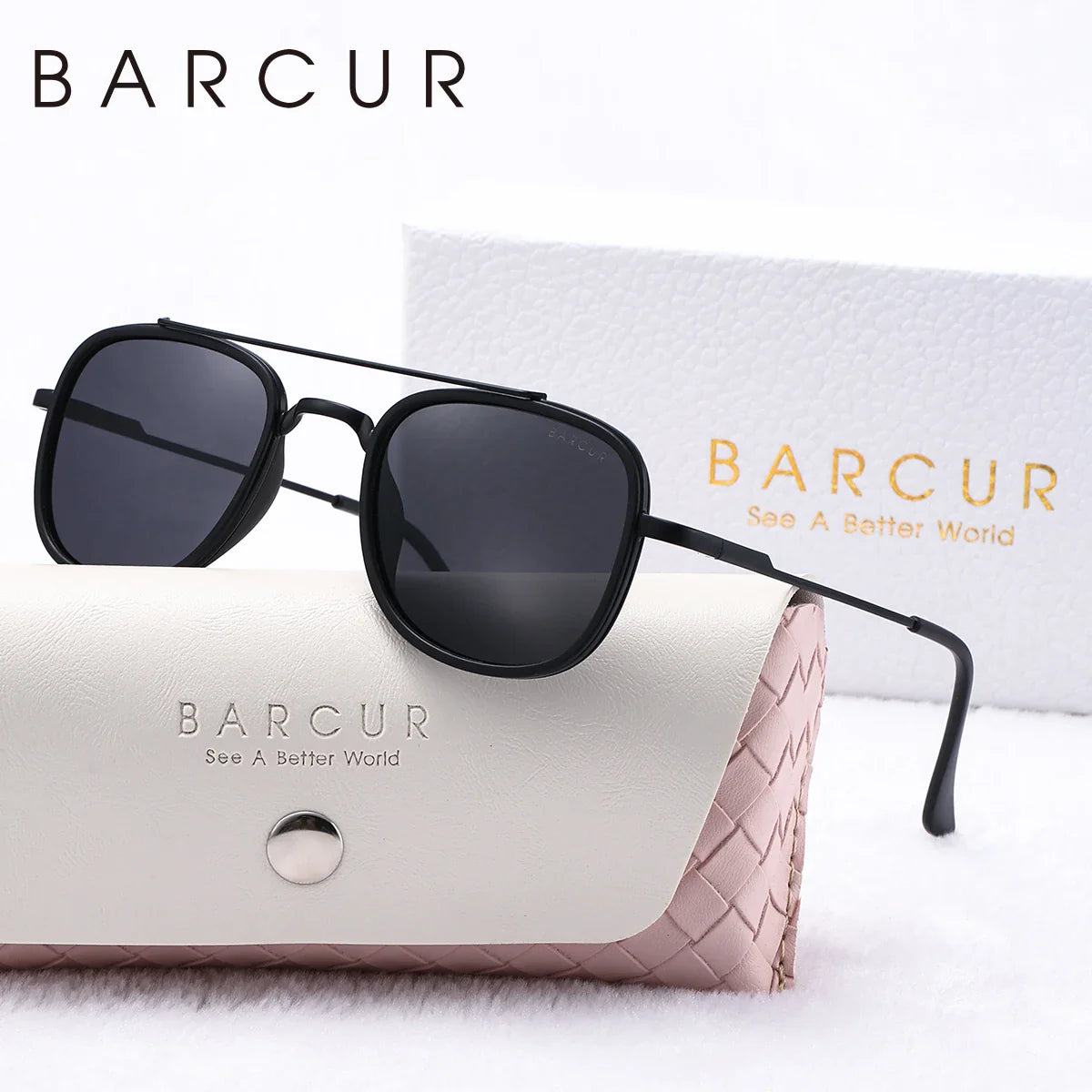 Stylish Polarized Oval Sunglasses for Men & Women - UV400 Protection with Elegant Gift Box - Korvel