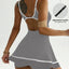 Women's Color Blocked Tennis Short Skirt