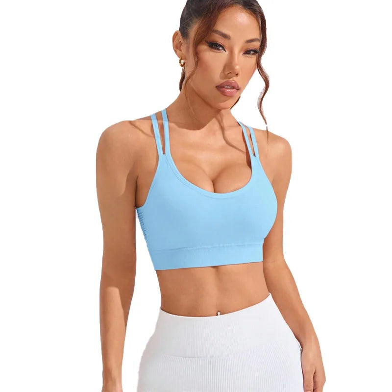 Premium Push-Up Yoga Sports Bra & Gym Crop Top