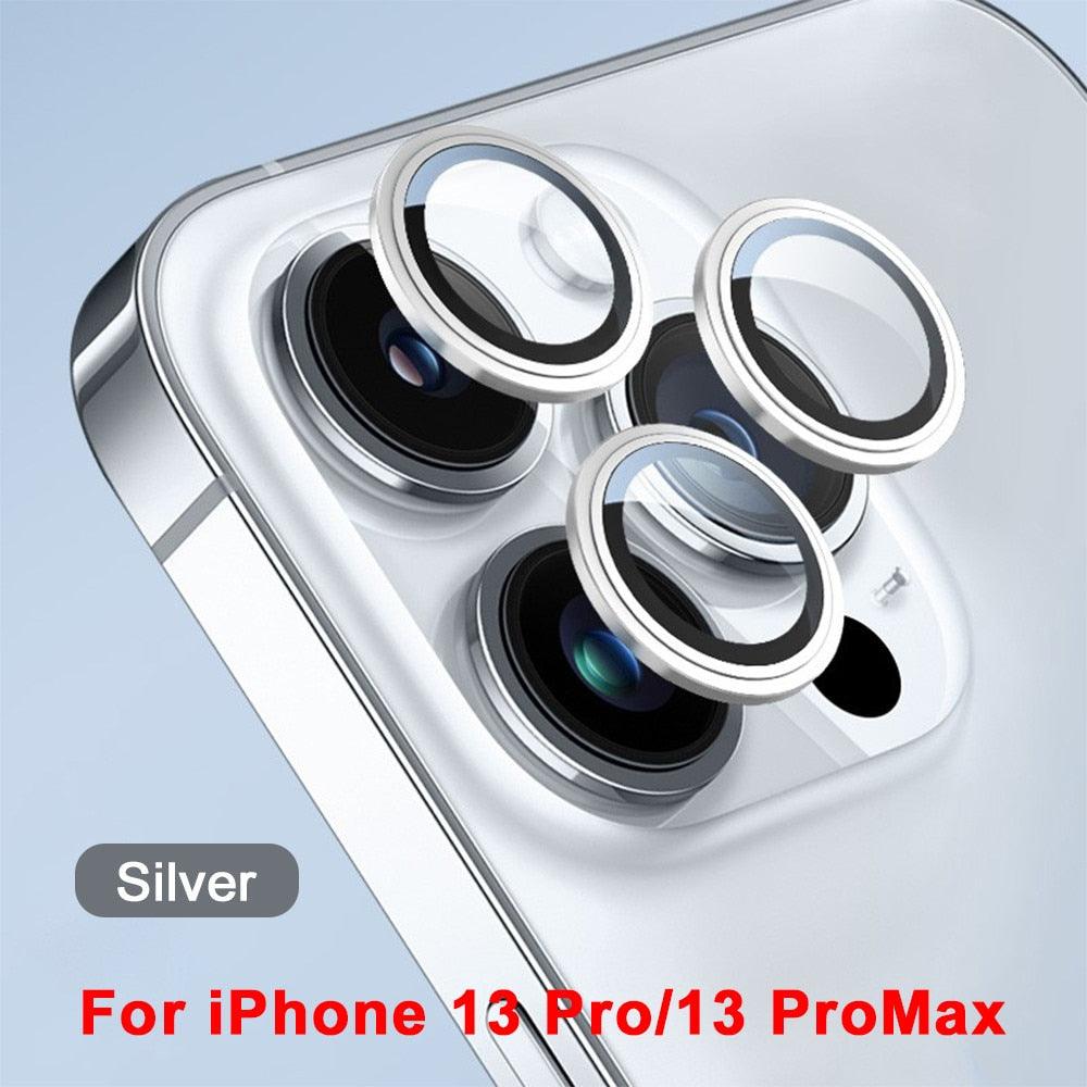 Protecteur d'objectif en verre 3D pour iPhone 13
