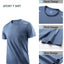 T-shirt de course à séchage rapide pour homme CHRLCK - Essentiel respirant d'été
