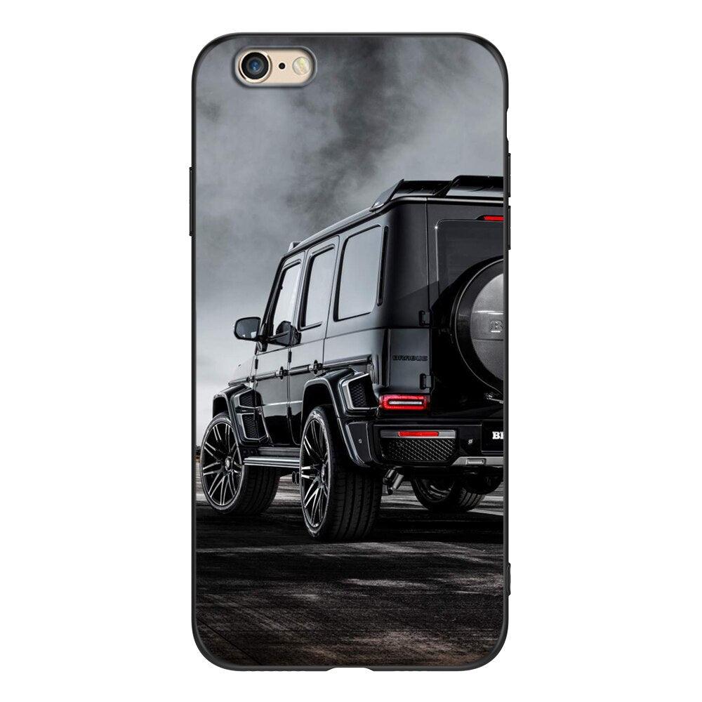 Stylish Soft Silicone Car Print Phone Case for iPhone