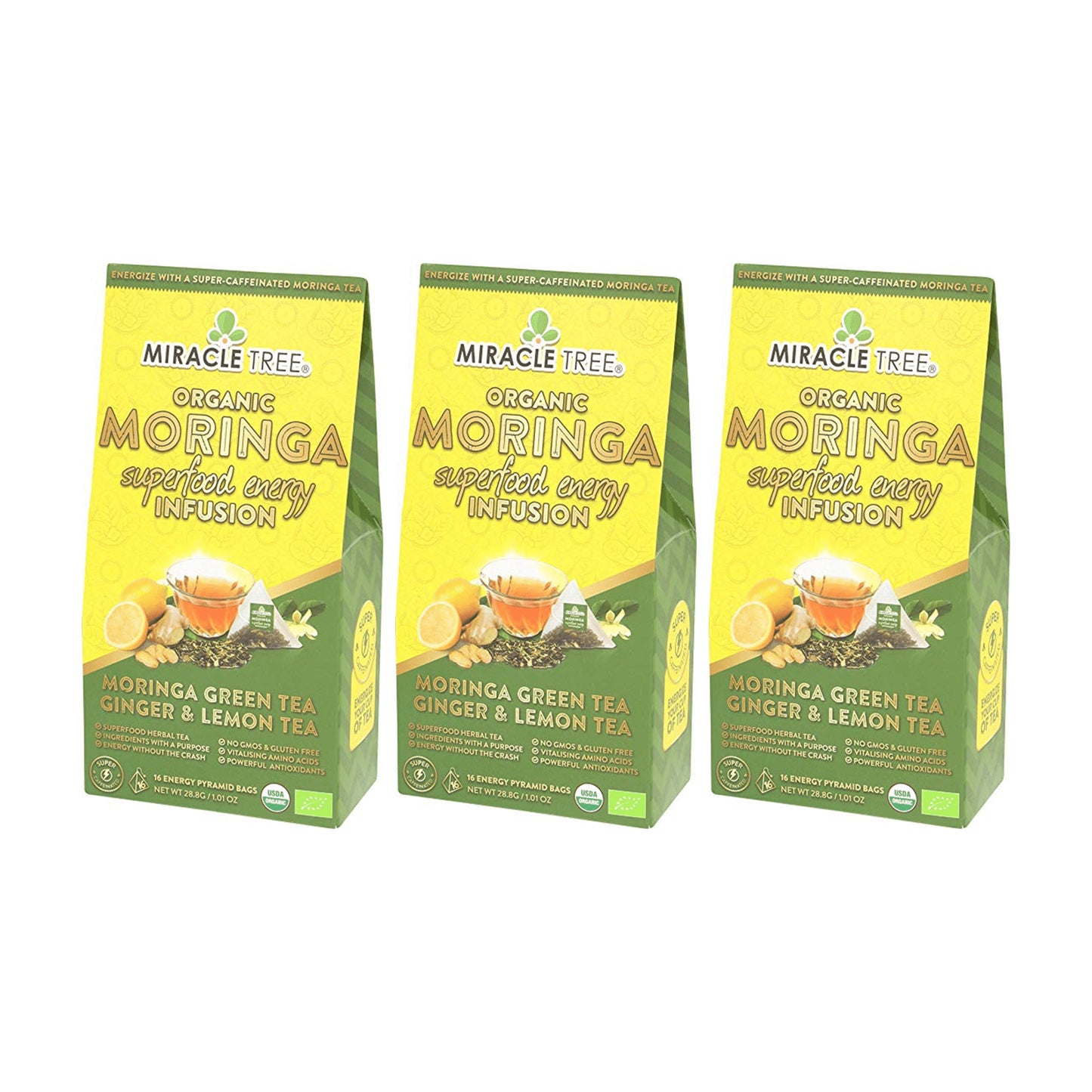 Té Energético de Moringa con Jengibre y Limón