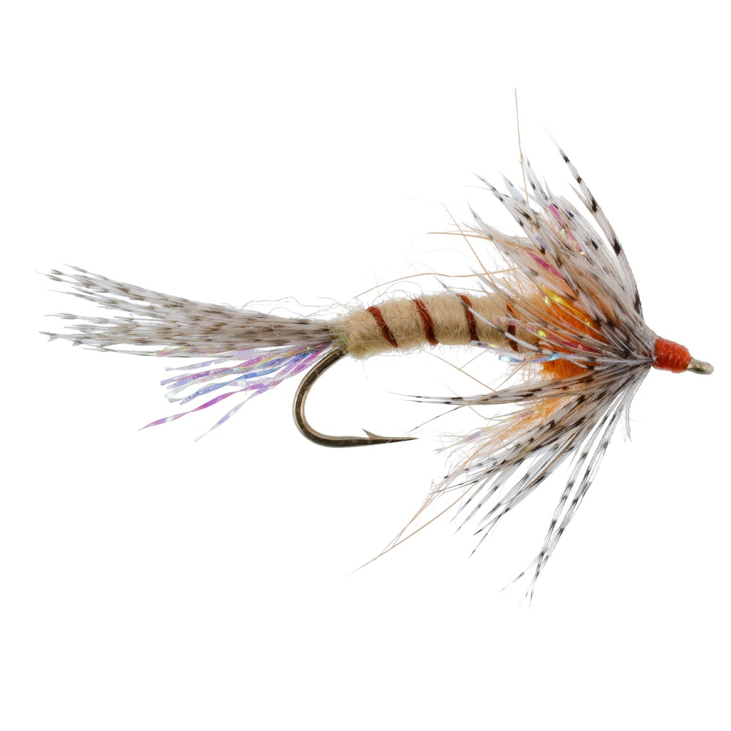Mouches noyées Orange Shakey Bealy Fall Soft Hackle - 1 Douzaine de Mouches Taille 10