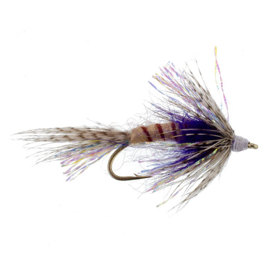 3 Pack Purple Shakey Bealy Fall Soft Hackle Wet Fly - Size 10
