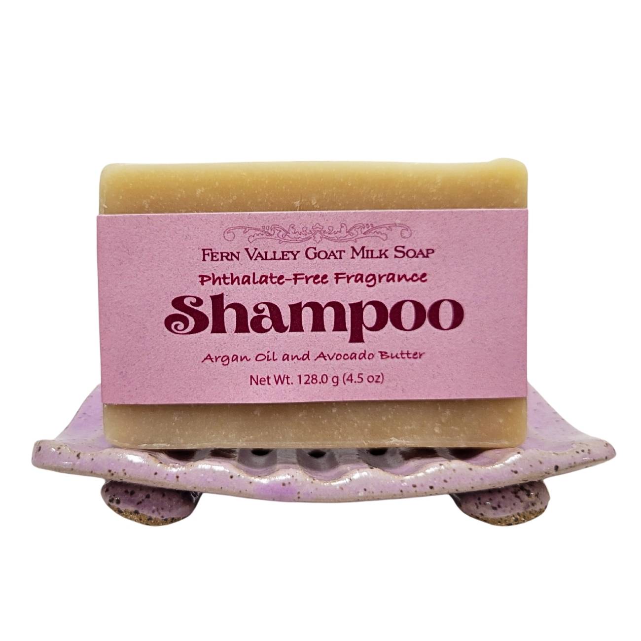 Savon Shampooing Fait Main au Lait de Chèvre avec Huile d'Argan et Beurre d'Avocat