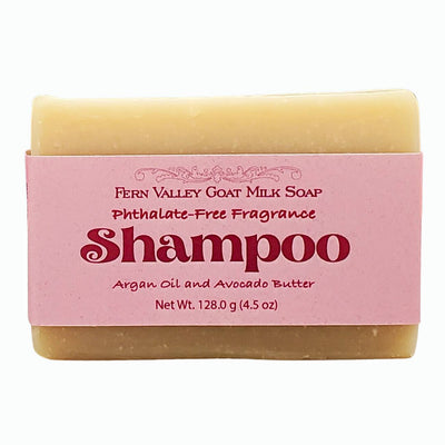 Savon Shampooing Fait Main au Lait de Chèvre avec Huile d'Argan et Beurre d'Avocat