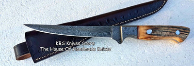 Damascus Steel Fillet Knife – 7" Precision Blade - Korvel