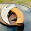 Viking Warrior Pizza Cutter – Artisan 8-Inch J2 Steel Blade with Rustic Wooden Handle - Korvel