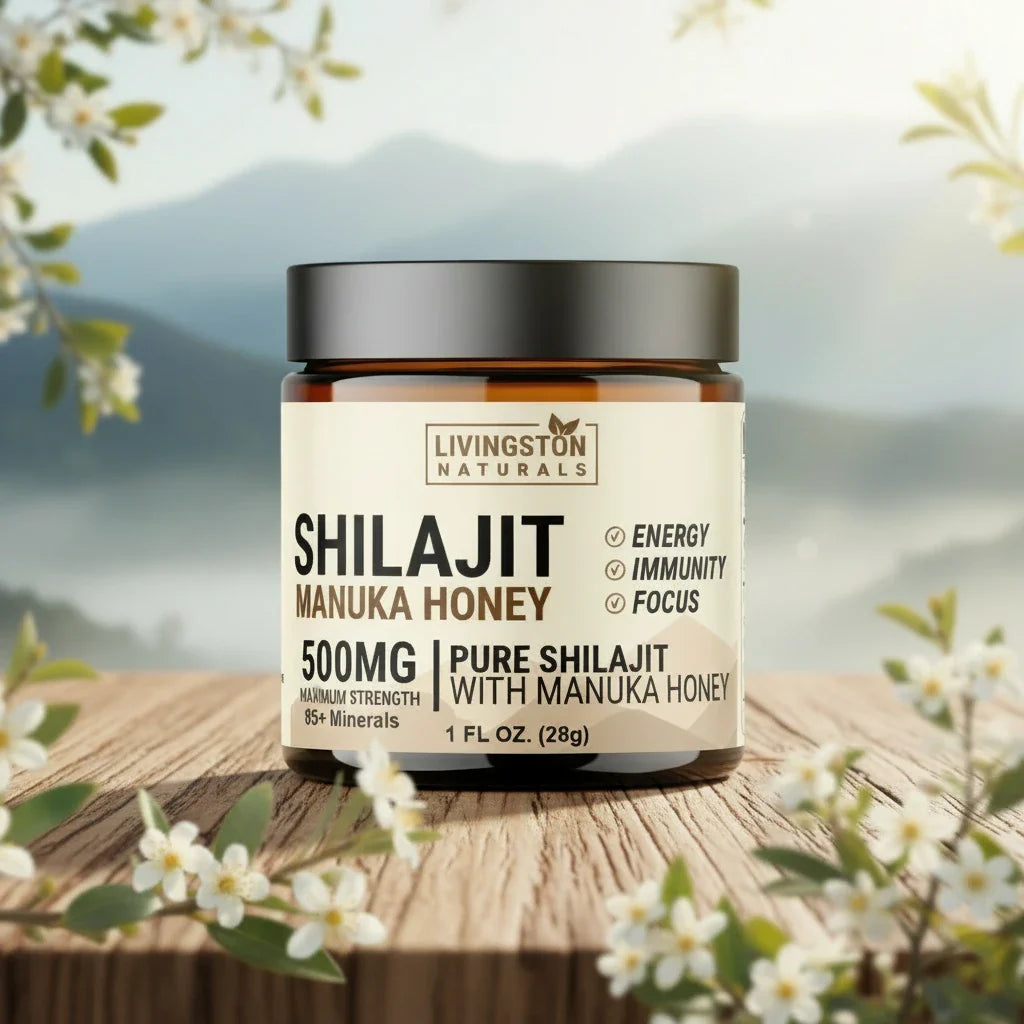 Résine de Shilajit Pur avec Miel de Manuka - Mélange Premium