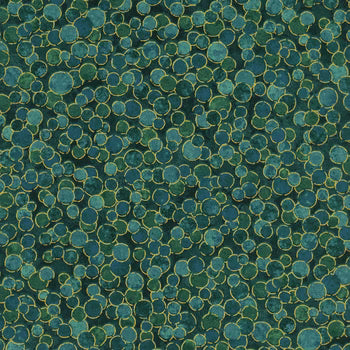 Shimmer Peacock Cotton Fabric - 44"/45" Per Yard