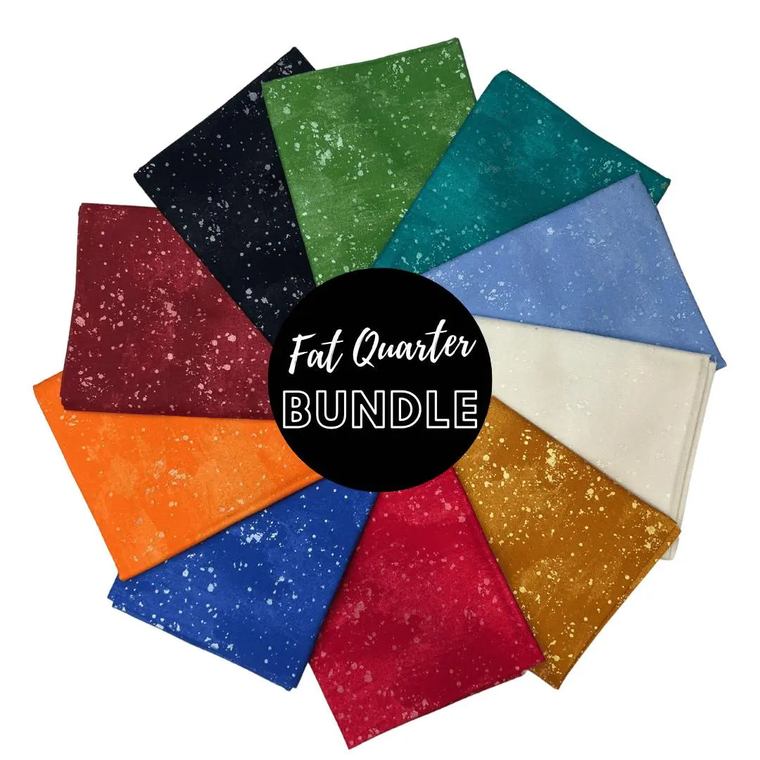 Tissu en coton Shimmer Tonals - Ensemble de Fat Quarter