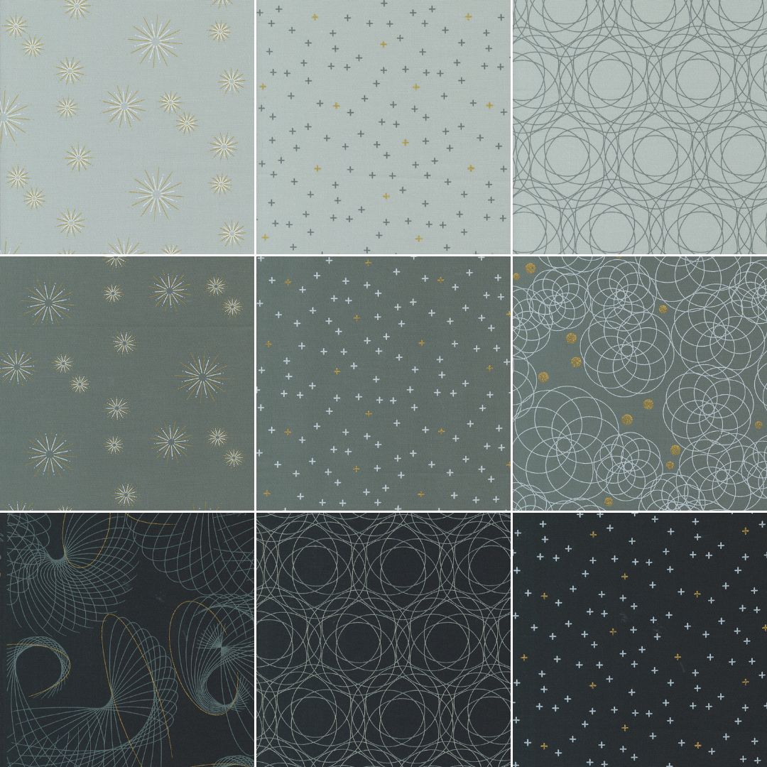 Shimmer Fat Quarter Bundle - Set of 19 Premium Cotton Fabrics
