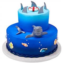 Large Shark Cake Kit for Ocean-Themed Celebrations