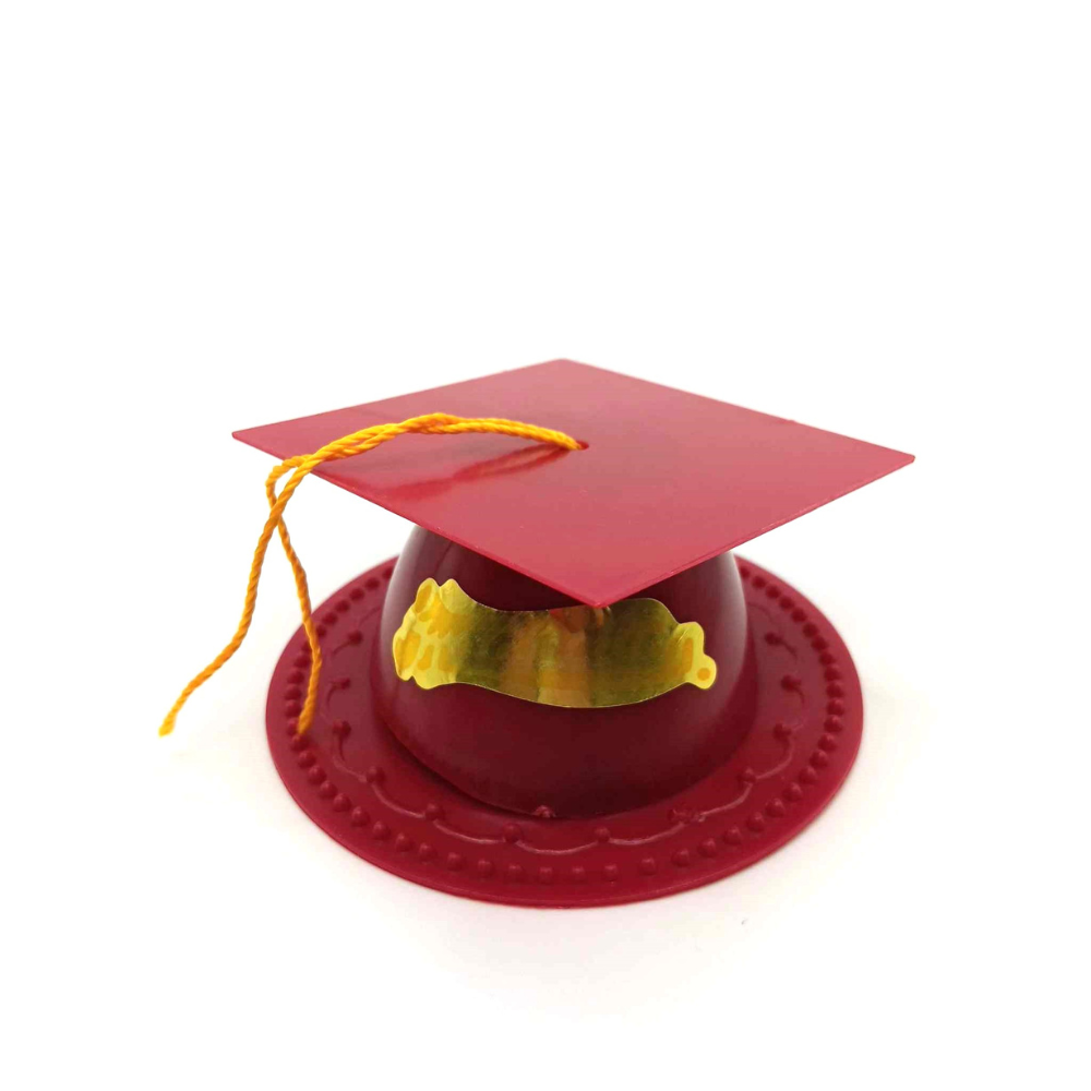3.5" Graduation Cap Cake Topper - 24 Count in 7 Colors