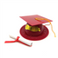 Graduation Cap Cake Topper with Diploma - Various Colors