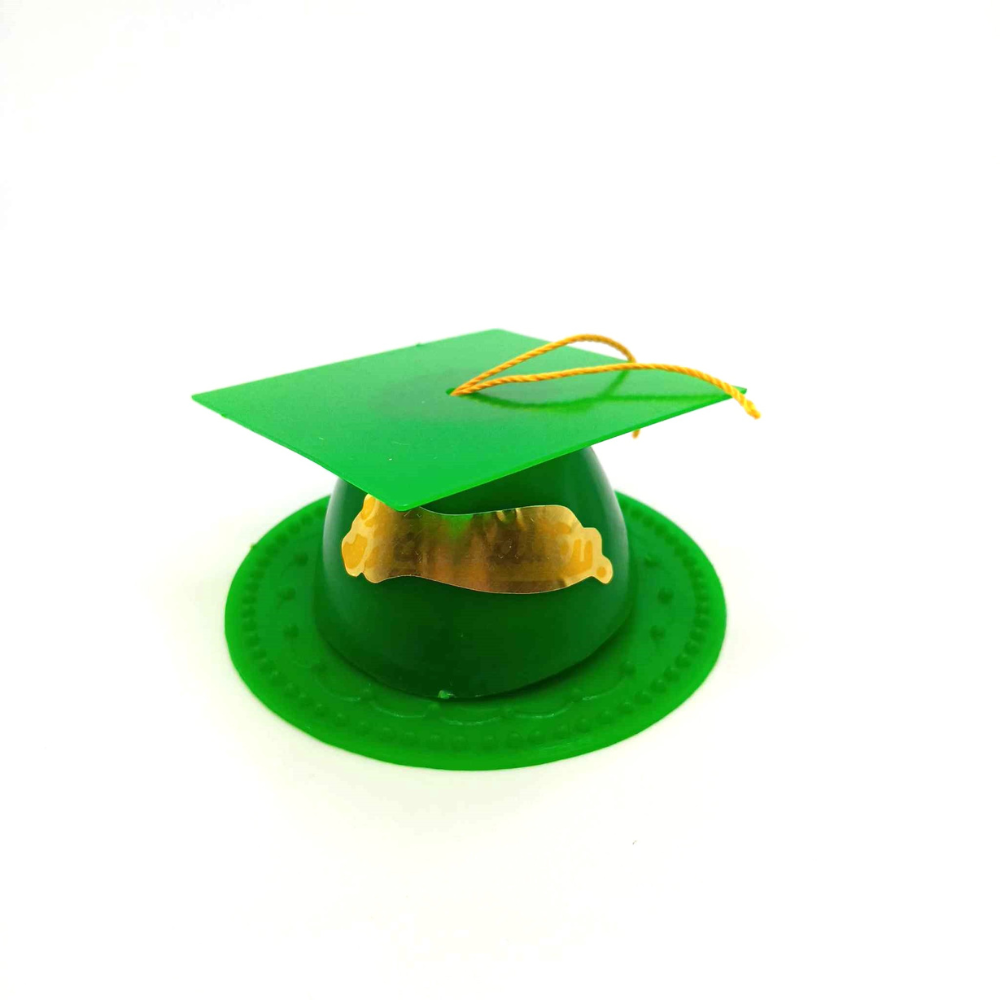3.5" Graduation Cap Cake Topper - 24 Count in 7 Colors