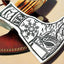 Odin's Edge: Custom Forged Norse Axe with 1095 Steel Blade & Handcrafted Ash Handle - Korvel