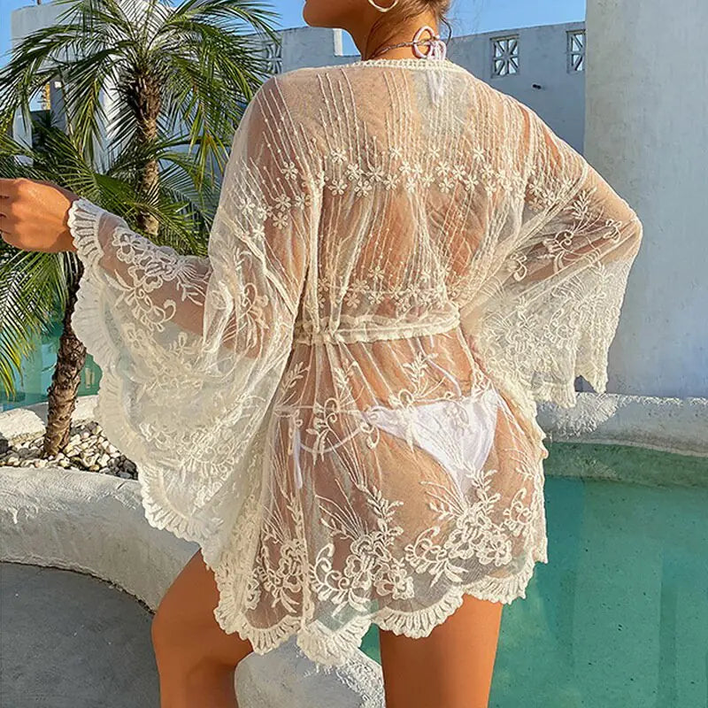 Vestido de Playa de Crochet para Traje de Baño