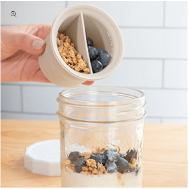 Silicone Meal Divider Inserts for Mason Jars - Snack Organizer - Korvel