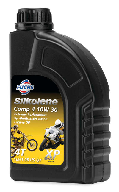 Silkolene 4T Comp 4 10W-30 Semi-Synthetic Motor Oil - 1 Liter