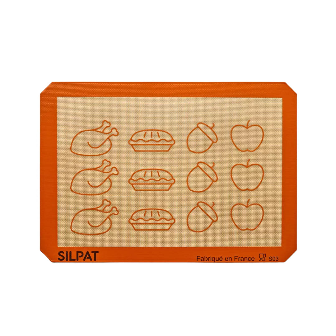 Silpat Thanksgiving Half Size Baking Mat - Limited Edition - Korvel