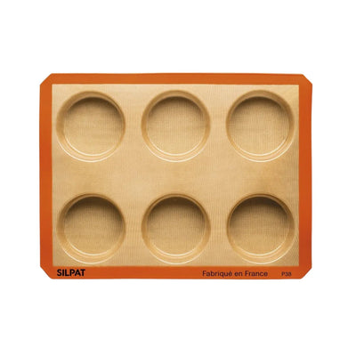 Silpat 6 Hole Large Round Mold - Korvel