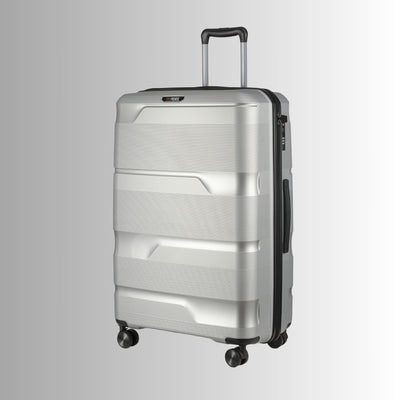 Premium Silver Hardcase Luggage Set - 28', 24', and 20' Sizes - Korvel