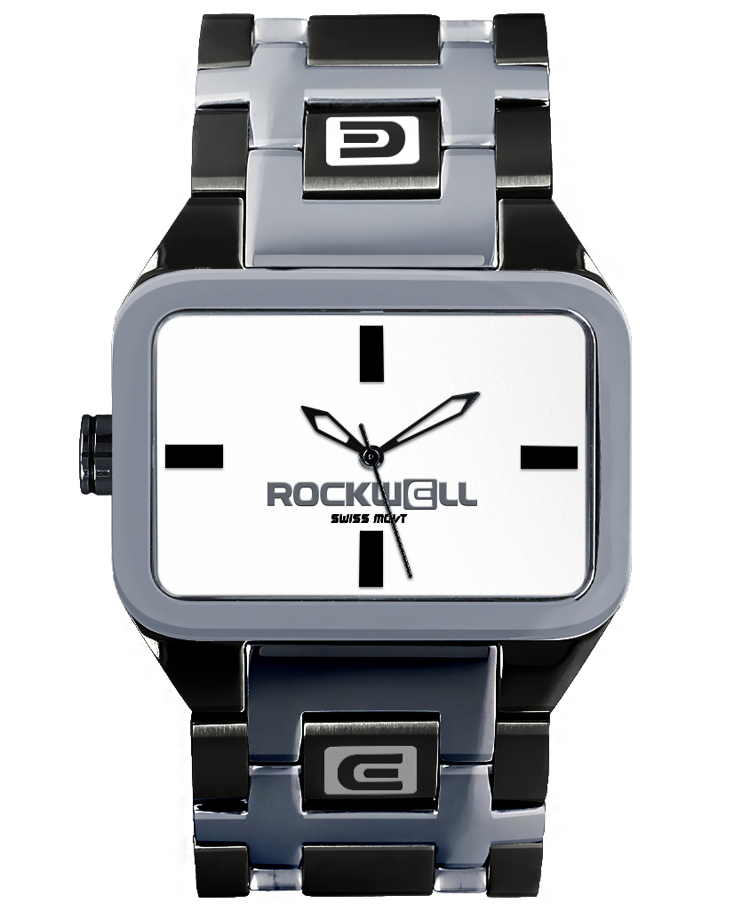 Duel Time Silver/White/Black Watch