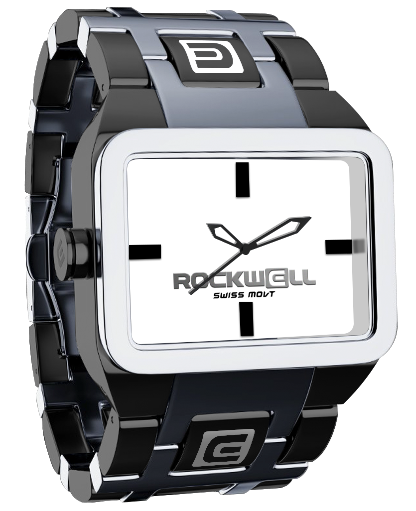 Duel Time Silver/White/Black Watch