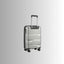 Compact 20-Inch Silver Hardcase Spinner Luggage with 360-Degree Mobility - Korvel